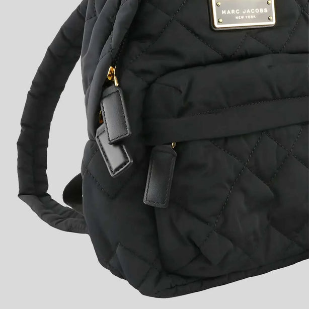 MARC JACOBS Nylon Quilted Mini Backpack Black RS-M0016679