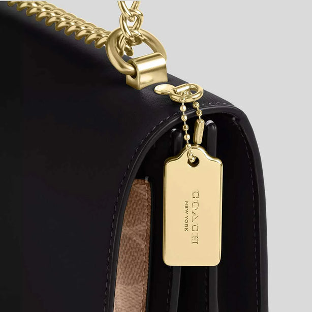 COACH Klare Crossbody Bag In Signature Canvas Tan/Black RS-CV978