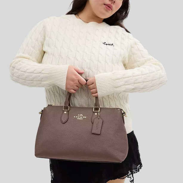 COACH Georgia Satchel Bag Dark Stone RS-CR156