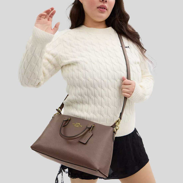 COACH Georgia Satchel Bag Dark Stone RS-CR156