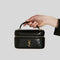 SAINT LAURENT YSL Gaby Vanity Bag In Lambskin Black RS-7667311EL07