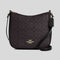 COACH Ellie File Bag In Signature Canvas Walnut/Black RS-CZ177