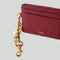 CHLOE Charms Card Holder In Grained Leather Brunet Red RS-CH25AP977Q12622