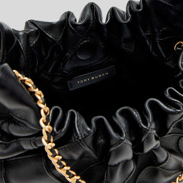 TORY BURCH Mini Fleming Drawstring Bag Black RS-162451