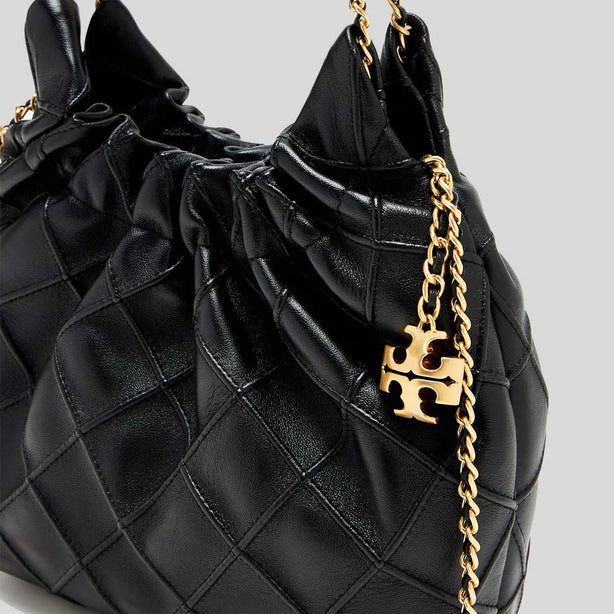 TORY BURCH Mini Fleming Drawstring Bag Black RS-162451