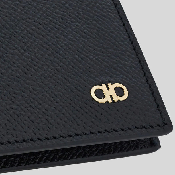 FERRAGAMO Gancini Organizer Wallet Black RS-0775653