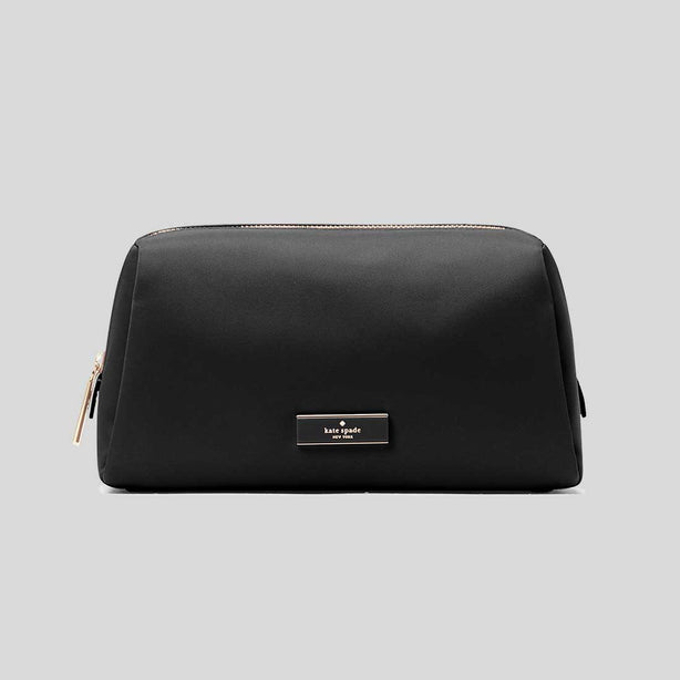 KATE SPADE Carter Nylon Cosmetic Pouch Black RS-KL875