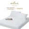 Hallmark Classix Smooth Lyocell 1200TC Plain Fitted Sheet Set - Snow