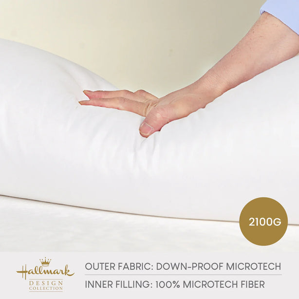 Hallmark 5-Star Hotel Down-Proof Comfy Fiber Bolster