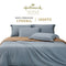 Hallmark Classix Lyocell 1200TC Plain Full Set Bed Linen - Grey