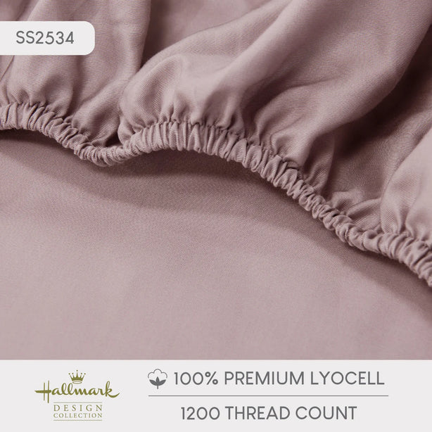 Hallmark Lyocell Fitted Sheet Set - Lavender