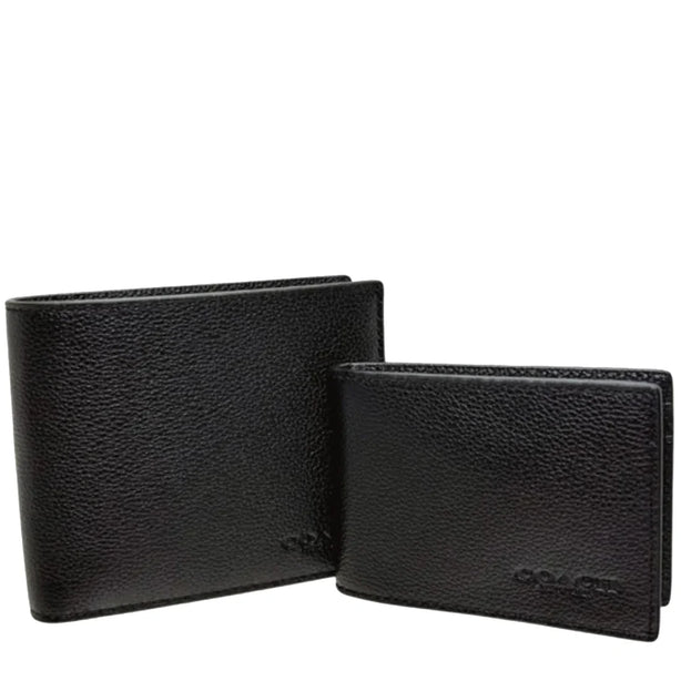 Coach Boxed 3 In 1 Wallet Gift Set in Black CS433