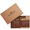 Coach Boxed 3 In 1 Wallet Gift Set in Dark Saddle CS433