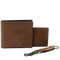 Coach Boxed 3 In 1 Wallet Gift Set in Dark Saddle CS433