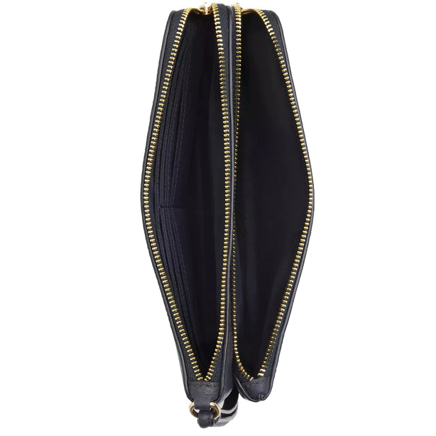 Coach Double Zip Wallet in Midnight CU919