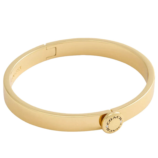 Coach Rivet Hinged Bangle Bracelet - Gold CBW24