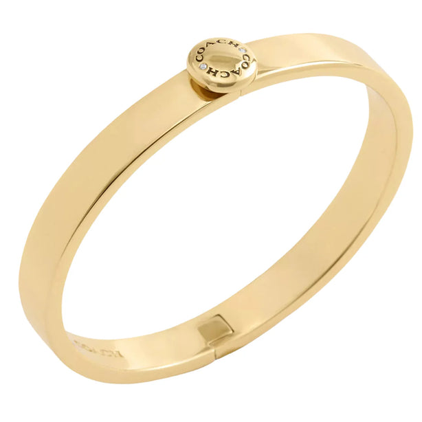 Coach Rivet Hinged Bangle Bracelet - Gold CBW24
