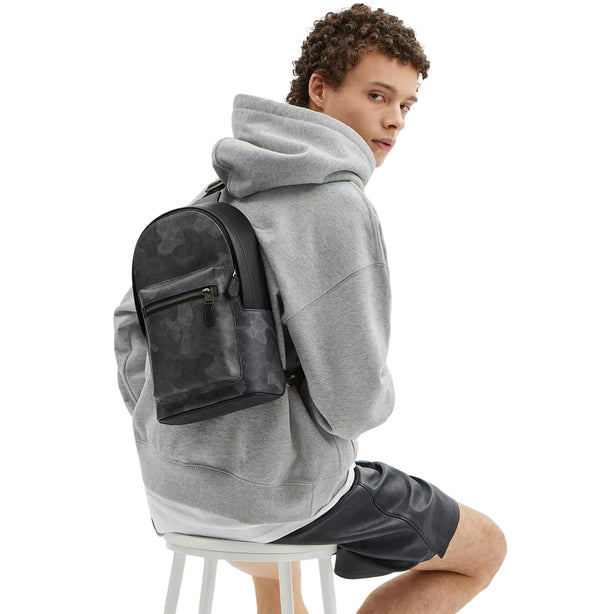 Coach West Pack Bag In Signature Camo Print - Grey Multi CW312