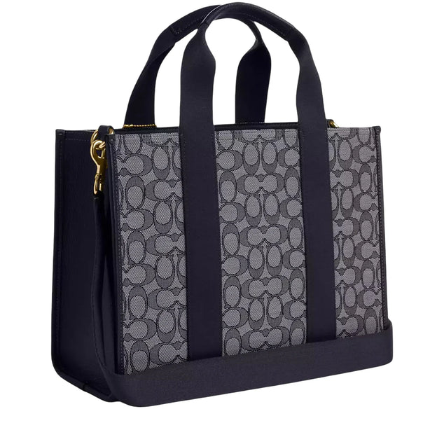 Coach Smith Tote Bag In Signature Jacquard - Navy/ Midnight Navy CY367