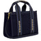 Coach Smith Tote Bag 24 In Regenerative Cotton - Dark Denim Multi CCL67