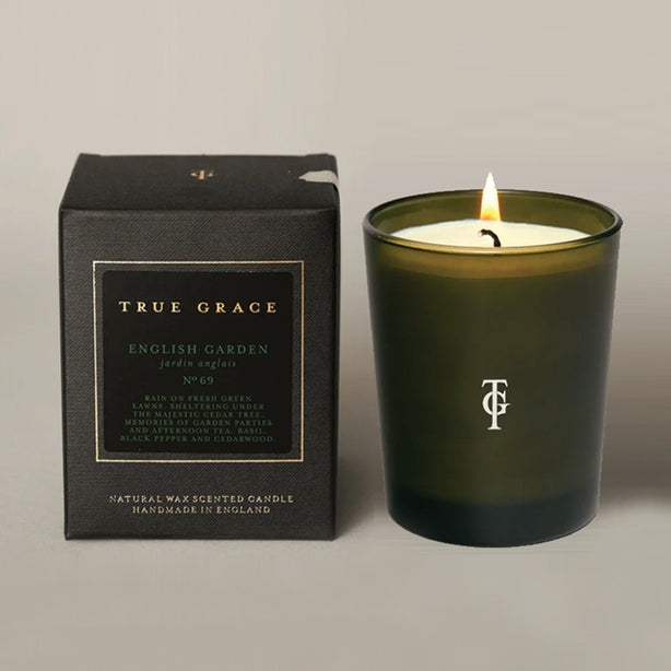 True Grace Manor Classic Candle - English Garden, 190g (Free Candle Refill - worth $55)