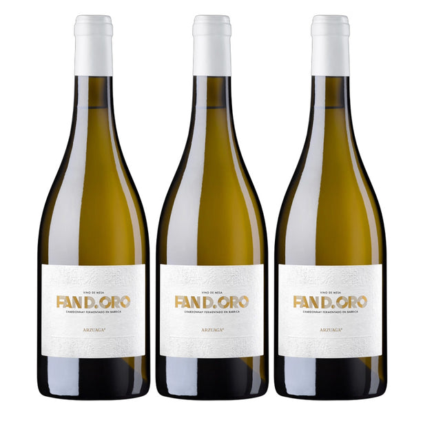 [BUNDLE OF 3] ARZUAGA FAN D.ORO BLANCO 2023 750ML