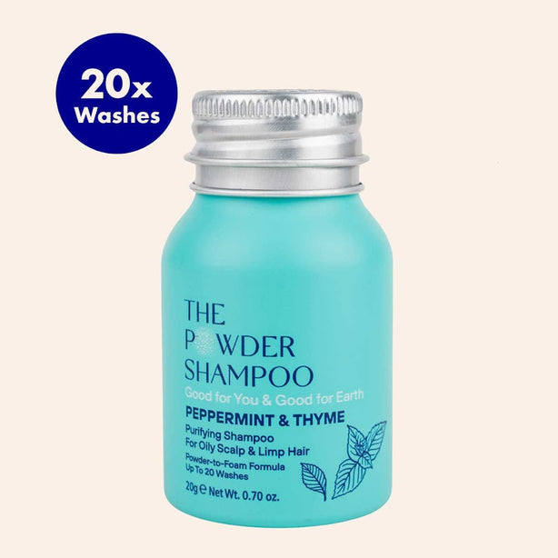 The Powder Shampoo Purifying & Regulating Foaming Powder Shampoo For Oily Scalp & Limp Hair 20g Sustainable, Vegan, Plastic-Free