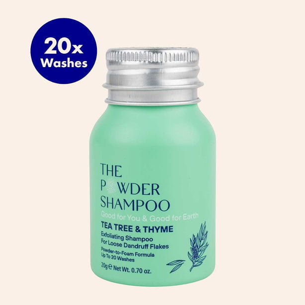 The Powder Shampoo Exfoliating & Balancing Foaming Powder Shampoo For Dandruff 20g Sustainable, Vegan, Plastic-Free