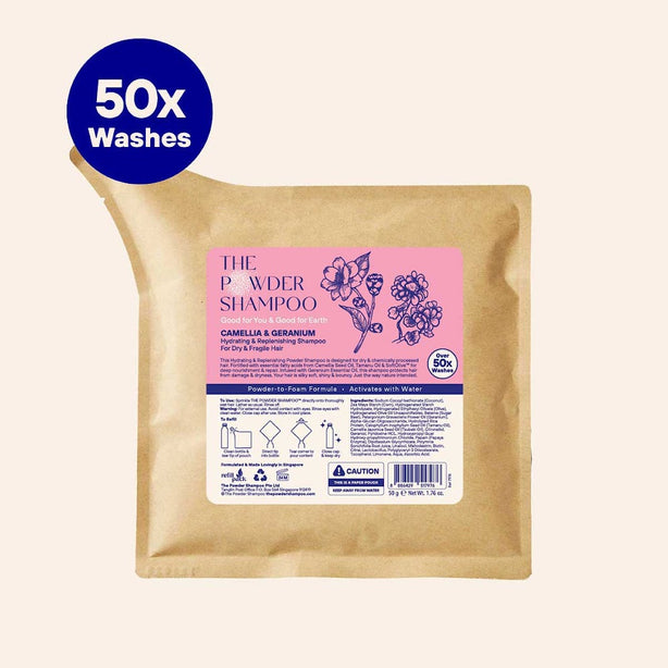 The Powder Shampoo - 50g Refill Pouch - Hydrating & Replenishing Powder Shampoo