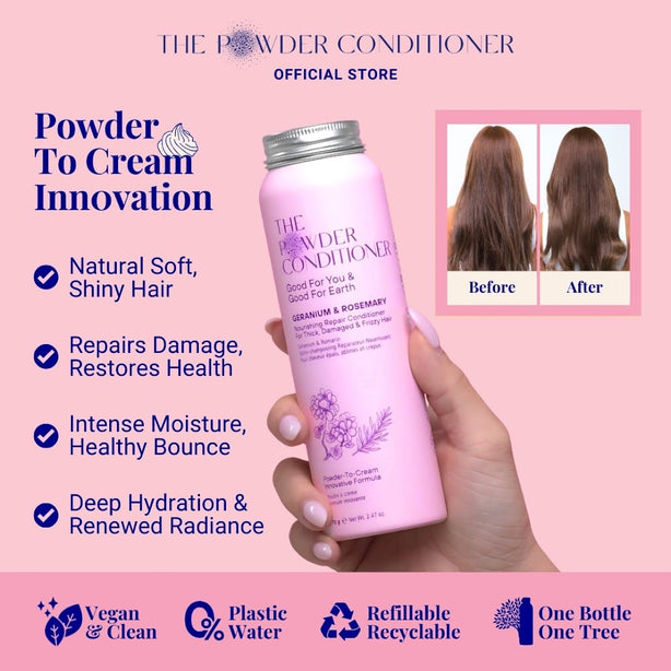 The Powder Shampoo Nourishing Repair Conditioner (Geranium & Rosemary) Conditioner 20g