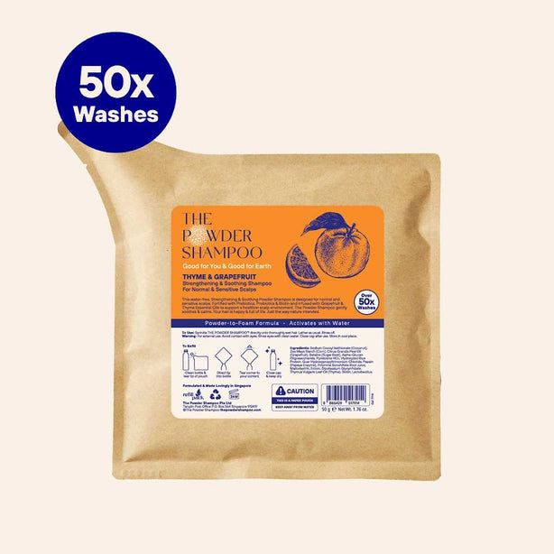 The Powder Shampoo - 50g Refill Pouch - Strengthening & Soothing Shampoo