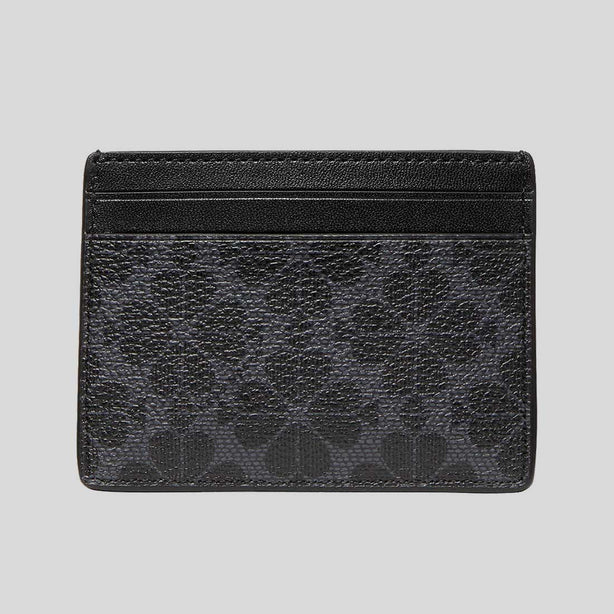 KATE SPADE Signature Spade Flower Small Slim Card Holder Black RS-KI371