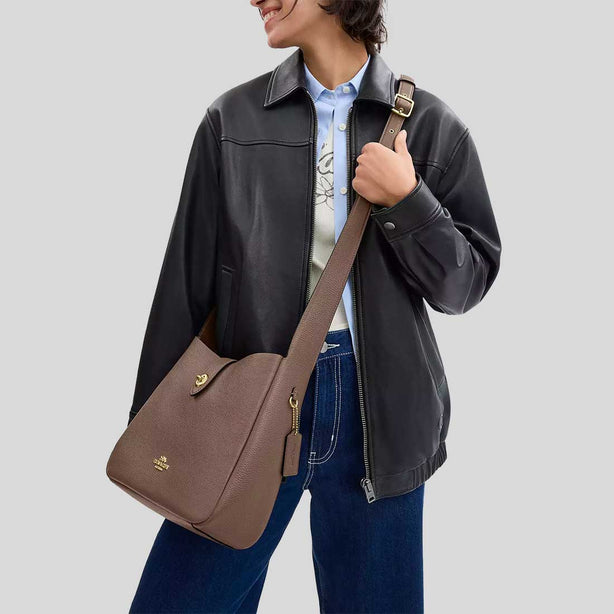 COACH Hadley Convertible Crossbody Bag Dark Stone RS-CW002