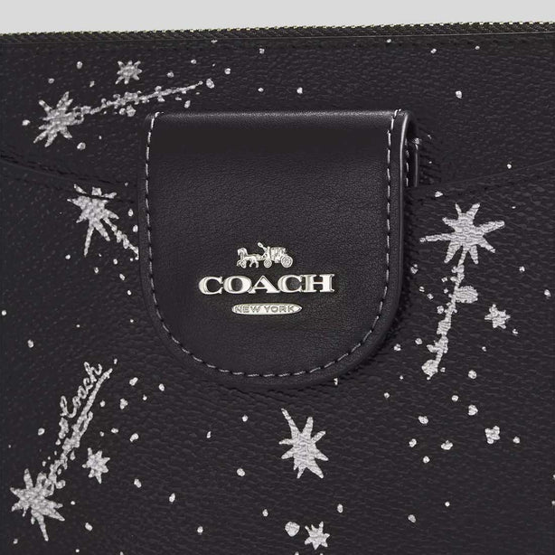 COACH Poppy Crossbody Bag With Star Print Black Multi RS-CCK80