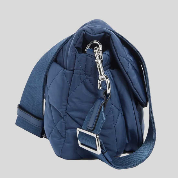 MARC JACOBS Quilted Nylon Utility Messenger Bag Azure Blue RS-4F5HMS018H02