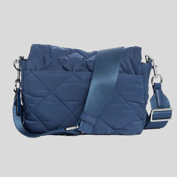 MARC JACOBS Quilted Nylon Utility Messenger Bag Azure Blue RS-4F5HMS018H02