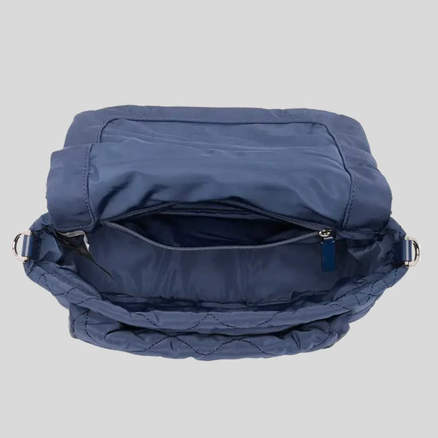 MARC JACOBS Quilted Nylon Utility Messenger Bag Azure Blue RS-4F5HMS018H02