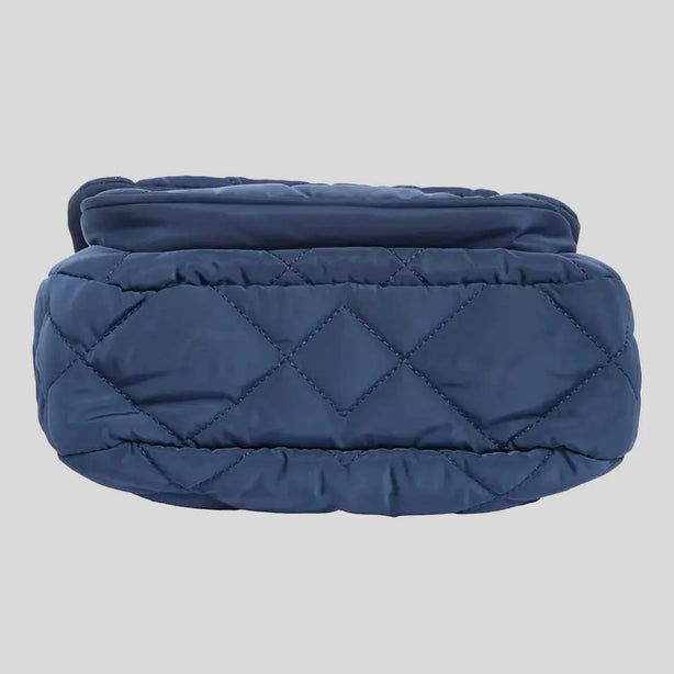 MARC JACOBS Quilted Nylon Utility Messenger Bag Azure Blue RS-4F5HMS018H02