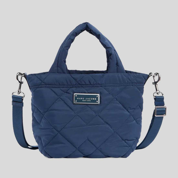 MARC JACOBS Quilted Nylon Mini Tote Azure Blue RS-M0016681