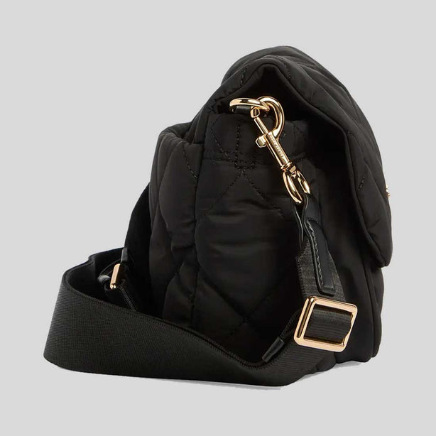 MARC JACOBS Quilted Nylon Utility Messenger Bag Black RS-4F5HMS018H02