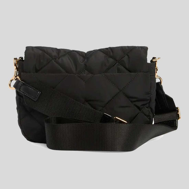 MARC JACOBS Quilted Nylon Utility Messenger Bag Black RS-4F5HMS018H02