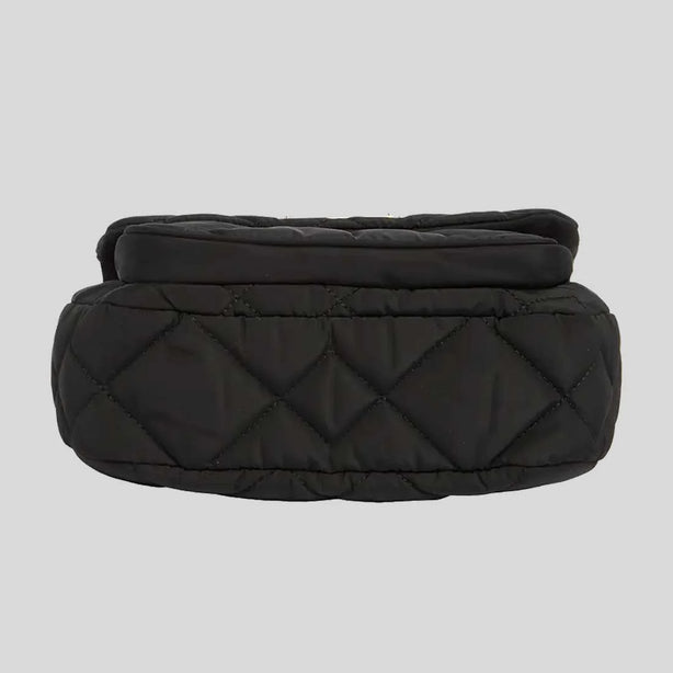 MARC JACOBS Quilted Nylon Utility Messenger Bag Black RS-4F5HMS018H02
