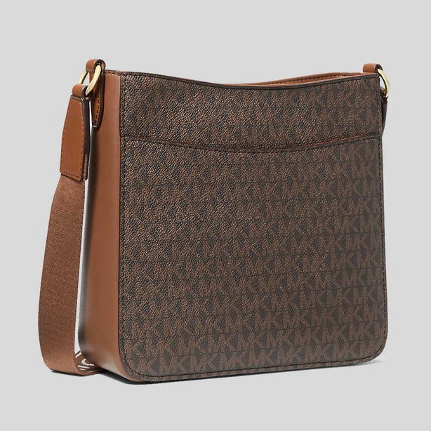MICHAEL KORS Jet Set Travel Small Signature Logo Messenger Bag Brown RS-35S5GTVC1B