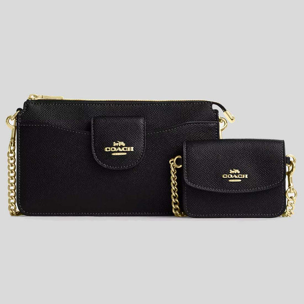 COACH Poppy Crossbody Bag Black RS-CCK65
