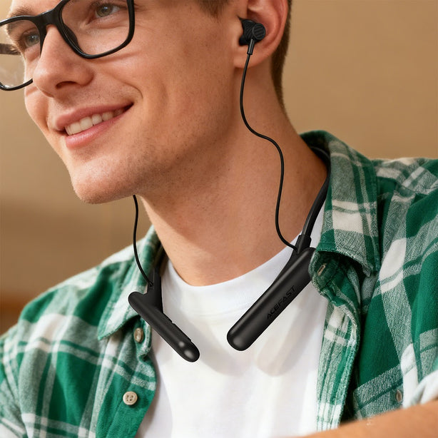 Acefast N8 Neck Hanging Wireless Earphones - Black