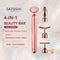 Satoshi Premium 4-in-1 Electrical Jade Beauty Bar Face Massager Tool Rose Quartz Face Lifting Slimming