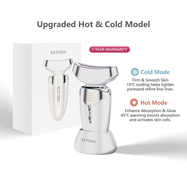 SATOSHI Hot & Cold Skin Rejuvenation Device for Face & Neck Rejuvenation Deep Cleansing Beauty Device Gift