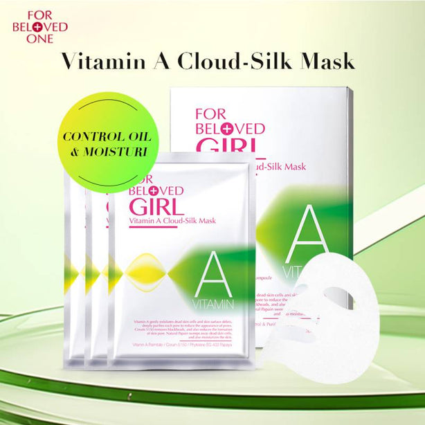 FOR BELOVED GIRL - Taiwan 3 Pcs/Box Vitamin A Cloud-Silk Mask Control Oil & Moisturize