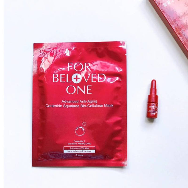 FOR BELOVED ONE - Taiwan 3 Pcs/Box Advanced Anti-Aging Ceramide Squalane Bio-Cellulose Mask