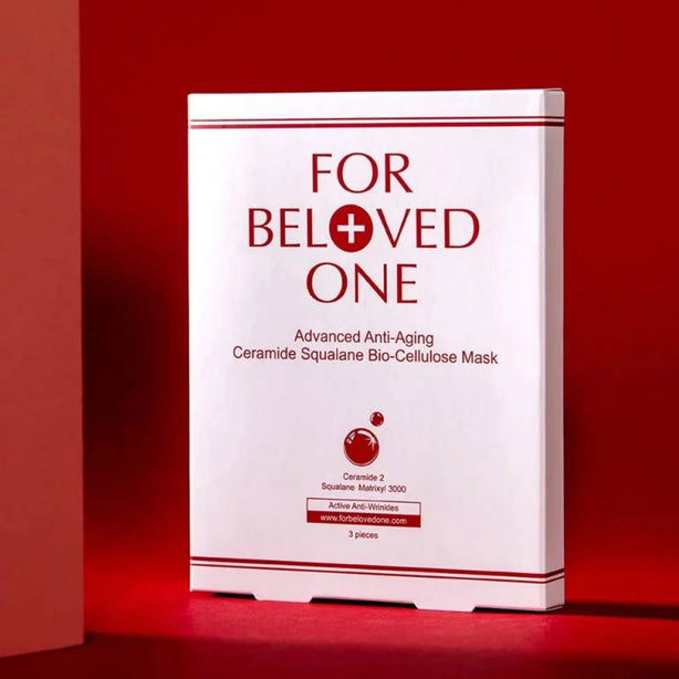 FOR BELOVED ONE - Taiwan 3 Pcs/Box Advanced Anti-Aging Ceramide Squalane Bio-Cellulose Mask